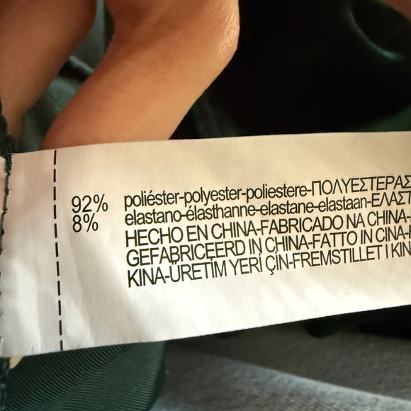 Zara Women Emerald Green Velvet Tie Waist Cardigan Jacket XXL Plus Size Glam - Picture 9 of 10